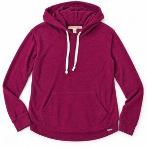 Express One Eleven Women's Purple Lightweight Knit Pullover Hoodie Small S